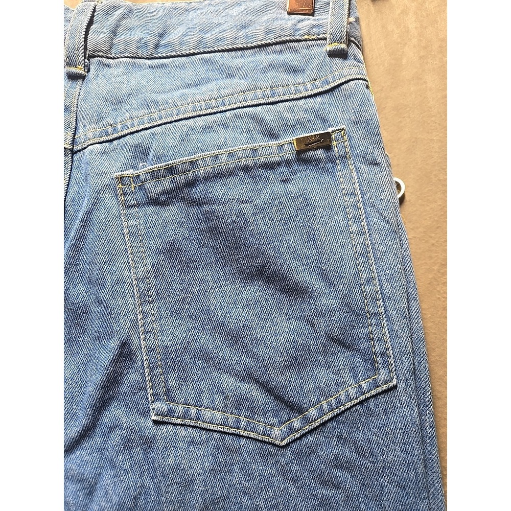 Vintage Cache Womens High Rise Straight Leg Lace‎ Buttom Accent Denim Jeans Rare - Picture 8 of 11